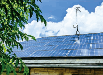 家屋屋根のパネル1